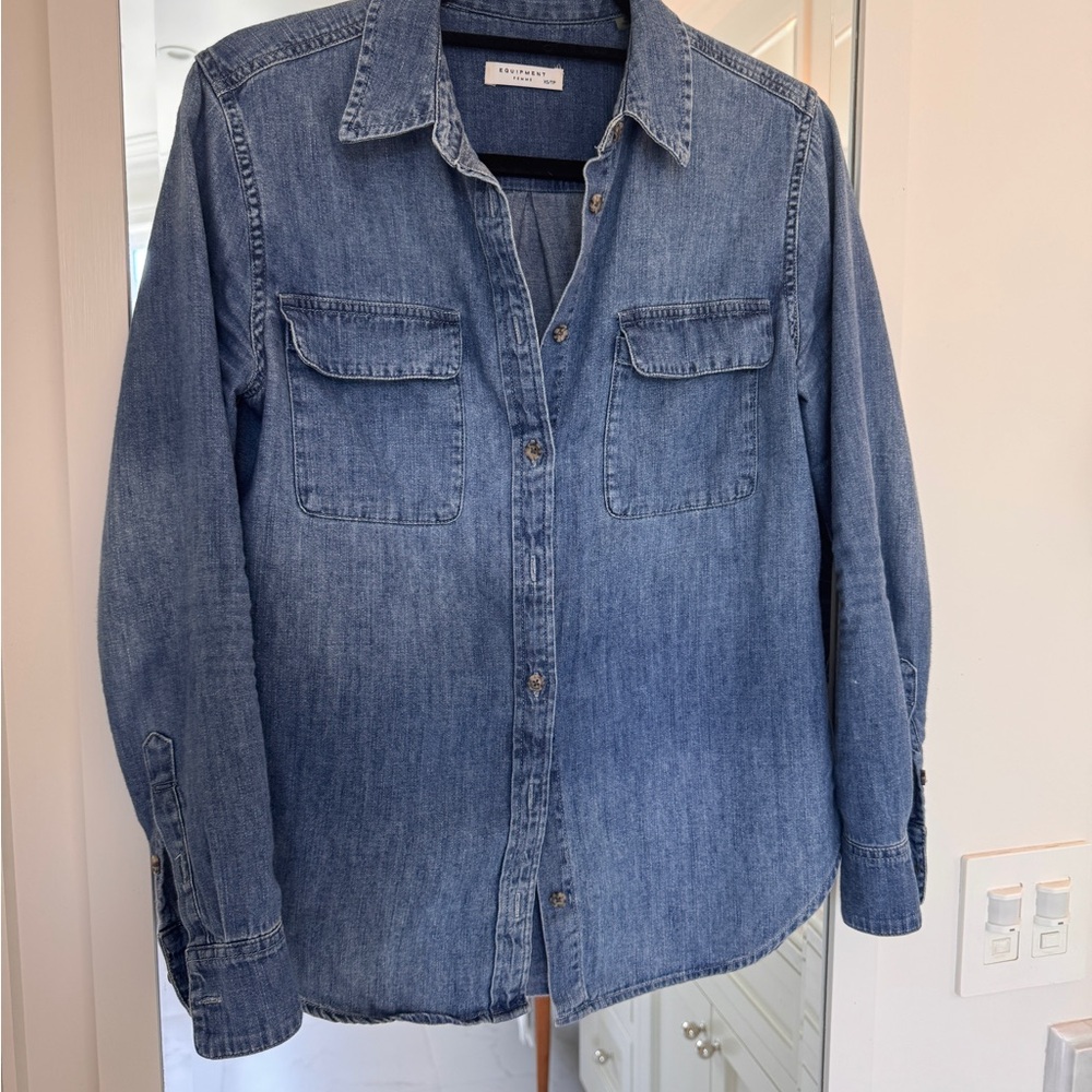 Equipment Blue Denim Shirt